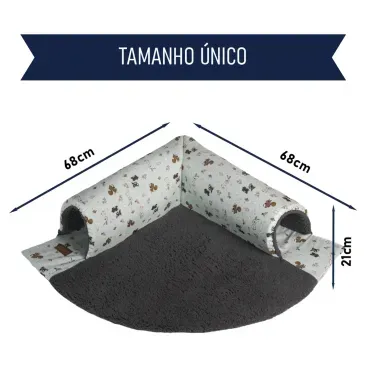 Medidas do Tunel Kitty Cat Fabrica Pet Cinza